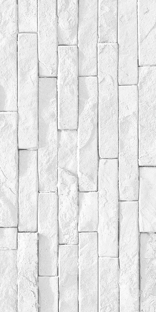 Stacked-stone flexible stone cladding in a public transit station